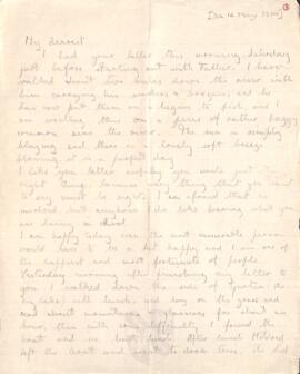 Letter from Ruth Turner to George Mallory, 16 May 1914