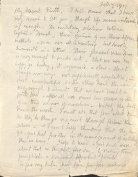 Letter from George to Ruth Mallory, 7 February 1917