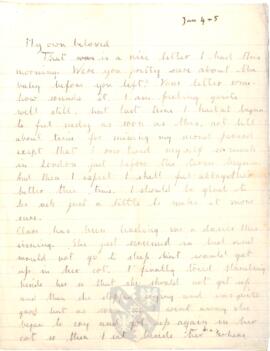 Letter from Ruth to George Mallory, 4 - 5  January 1917