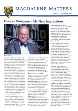 Magdalene Matters, November 2002
