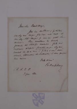 Letter from Edouard Ducpétiaux to Jean-Sylvain Van de Weyer