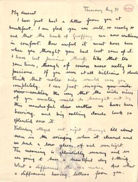 Letter from Ruth to George Mallory, 31  August 1916