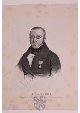 Portrait print of François Donny