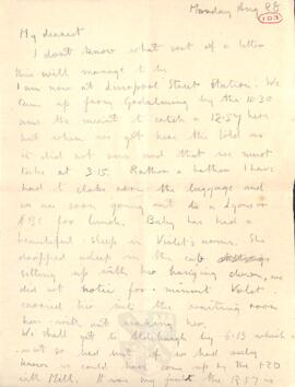 Letter from Ruth to George Mallory, 28  August 1916