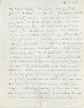 Letter from George to Ruth Mallory, 23 October 1918