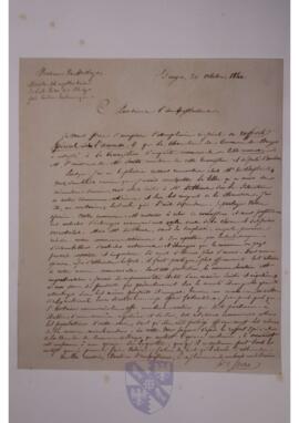 Letter from Léon de Foere to Jean-Sylvain Van de Weyer