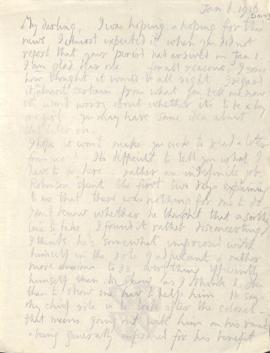 Letter from George to Ruth Mallory, 6 January 1917