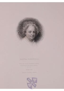 Portrait print of Martha Washington