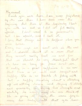 Letter from Ruth to George Mallory, 9 - 10 December 1916