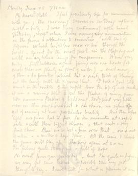 Letter from George to Ruth Mallory, 25 June 1916