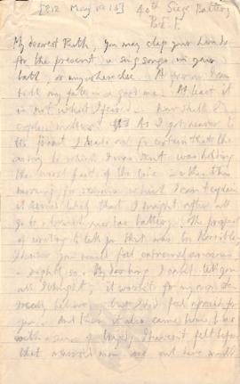 Letter from George to Ruth Mallory, 12 May 1916