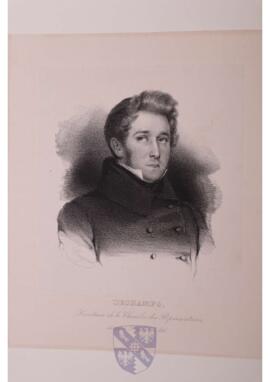 Portrait print of Adolphe Dechamps