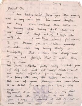 Letter from Ruth to George Mallory, 14  January 1917