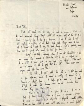 Letter of Condolence from Alan Goodfellow to Ruth Mallory