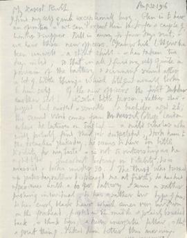 Letter from George to Ruth Mallory, 12 August 1916