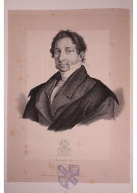 Portrait print of Baron Frederic de Reiffenberg