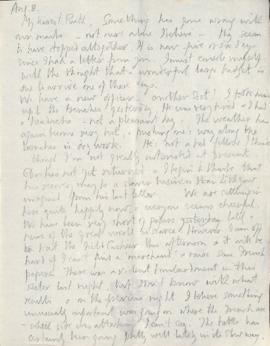 Letter from George to Ruth Mallory, 8 August 1916
