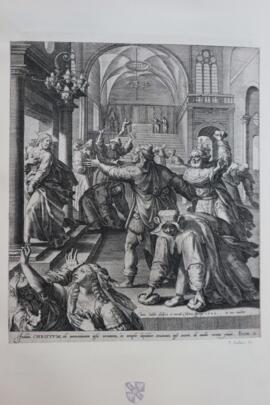 Christ stoned in the Temple