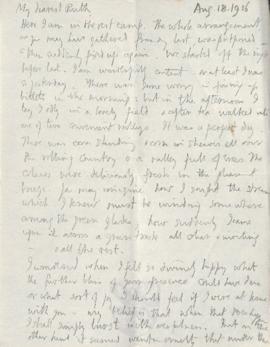 Letter from George to Ruth Mallory, 18 August 1916