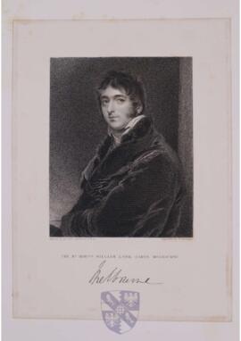 Portrait print of William Lamb, 2nd Viscount Melbourne