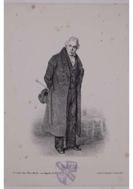 Portrait print of Jacques-Louis David