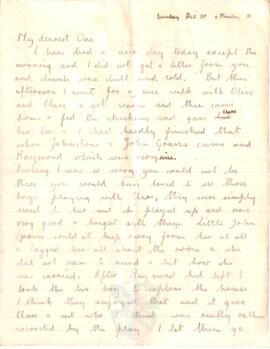 Letter from Ruth to George Mallory, 10 - 11 December 1916