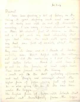 Letter from Ruth to George Mallory, 3 - 4  January 1917