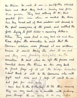 Letter from Ruth to George Mallory, c. 30 December 1918