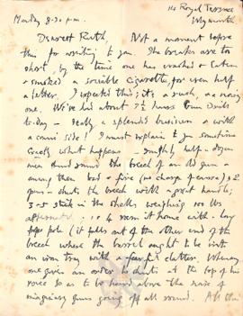 Letter from George to Ruth Mallory, 17 January 1916