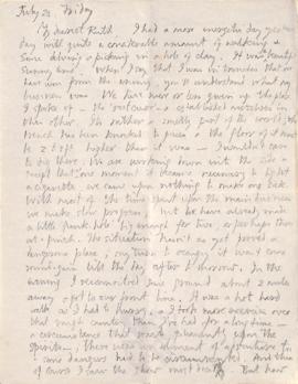 Letter from George to Ruth Mallory, 20 July 1916