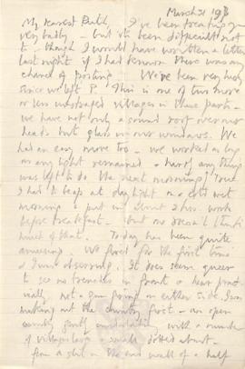 Letter from George to Ruth Mallory, 31 March 1917