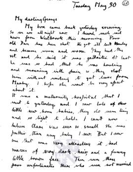 Letter from Ruth to George Mallory, 24 May 1916