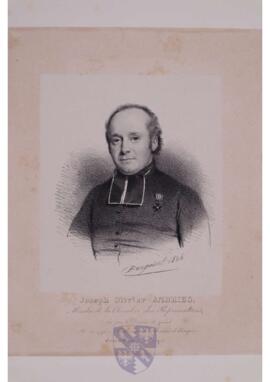 Portrait print of Joseph-Olivier Andries