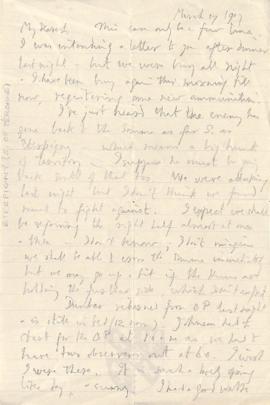 Letter from George to Ruth Mallory, 17 March 1917