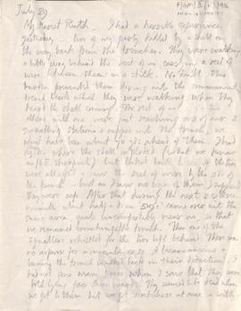 Letter from George to Ruth Mallory, 29 July 1916
