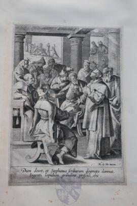 St Stephen before the Sanhedrin and the stoning of St Stephen