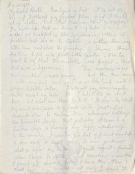 Letter from George to Ruth Mallory, 20 August 1916