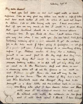 Letter from Ruth to George Mallory, 16 September 1916