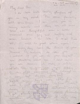 Letter from Ruth to George Mallory, 16 -17  January 1917