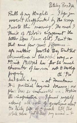 Letter from George to Ruth Mallory, 12 August 1915
