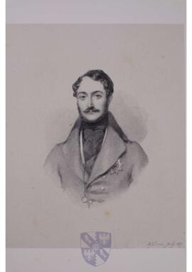 Portrait print of Carl Friedrich Wilhelm Emich, 3rd Prince of Leiningen