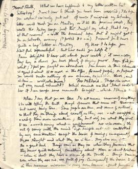 Letter from George Mallory to Ruth Turner, 27 May 1914