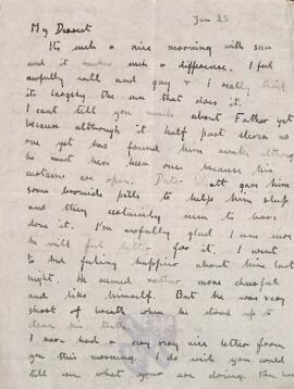 Letter from Ruth to George Mallory, 23  January 1917