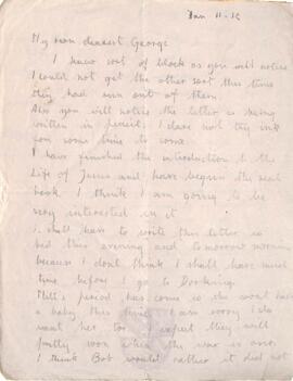 Letter from Ruth to George Mallory, 11 - 12  January 1917