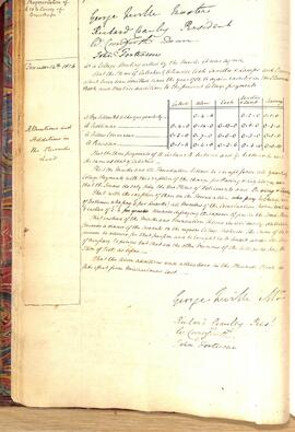Stewards Book, 1816-1819