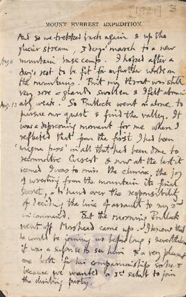 Letter from George to Ruth Mallory, 11-18 August 1921