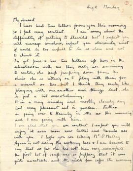 Letter from Ruth to George Mallory, 2 August 1915