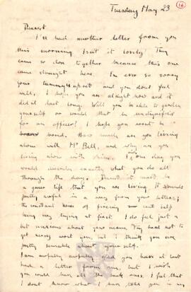 Letter from Ruth to George Mallory, 23 May 1916