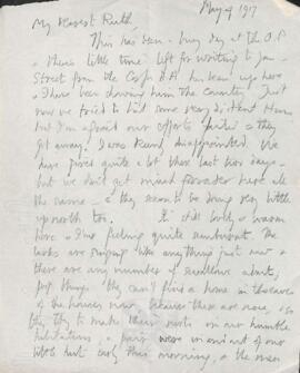 Letter from George to Ruth Mallory, 4 May 1917