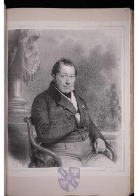 Portrait print of Philippe Louis Marie Ghislain Vilain XIIII